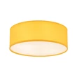 Plafoniera TK Lighting NICOLA metal, plastic, textil, galben, alb, E27 - TK-10154