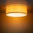 Plafoniera TK Lighting NICOLA metal, plastic, textil, galben, alb, E27 - TK-10154
