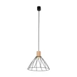 Pendul TK Lighting MODESTO metal, lemn, negru, maro, GU10 - TK-10156