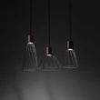 Pendul TK Lighting MODESTO metal, lemn, negru, maro, GU10 - TK-10158