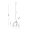 Pendul TK Lighting MODESTO metal, negru, GU10 - TK-10160