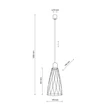Pendul TK Lighting MODESTO metal, negru, GU10 - TK-10161