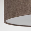 Plafoniera TK Lighting EARTH metal, textil, maro, alb, E27 - TK-10165