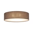 Plafoniera TK Lighting EARTH metal, textil, maro, alb, E27 - TK-10165