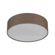 Plafoniera TK Lighting EARTH metal, textil, maro, alb, E27 - TK-10165