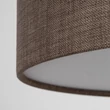 Plafoniera TK Lighting EARTH metal, textil, maro, alb, E27 - TK-10165