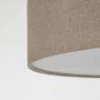 Plafoniera TK Lighting EARTH metal, textil, bej, alb, E27 - TK-10166