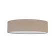 Plafoniera TK Lighting EARTH metal, textil, bej, alb, E27 - TK-10166