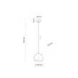 Pendul TK Lighting ZOE metal, negru, E27 - TK-10167