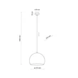 Pendul TK Lighting ZOE metal, negru, E27 - TK-10168