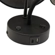 Aplica de perete TK Lighting MAJA metal, textil, negru, E27 + G9 - TK-10203