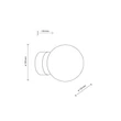 Aplica de perete TK Lighting ESTERA metal, sticla, negru, fumuriu, G9 - TK-10255