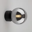 Aplica de perete TK Lighting ESTERA metal, sticla, negru, fumuriu, G9 - TK-10255