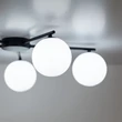 Plafoniera TK Lighting ELTON metal, sticla, negru, alb, G9 - TK-10262