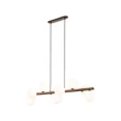 Pendul TK Lighting ESTERA metal, lemn, sticla, negru, maro, alb, G9 - TK-10273