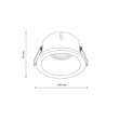  Spot incastrabil de exterior TK Lighting OPTI metal, alb, GU10, IP65 - TK-10578