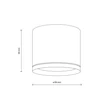Plafoniera de baie TK Lighting VIVO metal, negru, GX53, IP44 - TK-10594