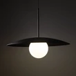 Pendul TK Lighting SLATE metal, sticla, negru, alb, E27 - TK-10637