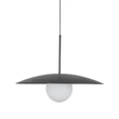 Pendul TK Lighting SLATE metal, sticla, negru, alb, E27 - TK-10637