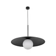 Pendul TK Lighting SLATE metal, sticla, negru, alb, E27 - TK-10637