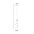 Pendul TK Lighting TOWER metal, negru, E27 - TK-10871