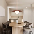 Pendul TK Lighting SLATE metal , sticla, caramiziu, alb, E27 - TK-10911