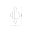 Aplica de perete TK Lighting SLATE metal, sticla, negru, G9 - TK-10934