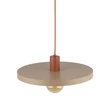 Pendul TK Lighting SILA metal, bej, caramiziu, E27 - TK-10955