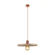 Pendul TK Lighting SILA metal, bej, caramiziu, E27 - TK-10955