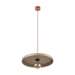 Pendul TK Lighting SILA metal, bej, caramiziu, E27 - TK-10955
