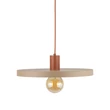 Pendul TK Lighting SILA metal, bej, caramiziu, E27 - TK-10955