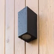 Aplica de perete de exterior TK Lighting AXIS metal, sticla, gri, GU10, IP44 - TK-10970