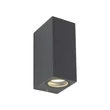 Aplica de perete de exterior TK Lighting AXIS metal, sticla, gri, GU10, IP44 - TK-10970