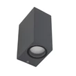 Aplica de perete de exterior TK Lighting AXIS metal, sticla, gri, GU10, IP44 - TK-10970