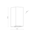 Aplica de perete de exterior TK Lighting AXIS metal, sticla, gri, GU10, IP44 - TK-10970