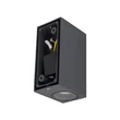 Aplica de perete de exterior TK Lighting AXIS metal, sticla, gri, GU10, IP44 - TK-10970