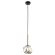 Pendul TK Lighting LAVA metal, sticla, maro, chihlimbar, G9 - TK-11025