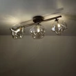 Plafoniera TK Lighting LAVA metal, sticla, maro, chihlimbar, G9 - TK-11035