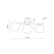 Plafoniera TK Lighting LAVA metal, sticla, maro, chihlimbar, G9 - TK-11035