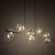Pendul TK Lighting LAVA metal, sticla, maro, chihlimbar, G9 - TK-11037