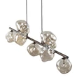 Pendul TK Lighting LAVA metal, sticla, maro, chihlimbar, G9 - TK-11037