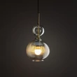 Pendul TK Lighting SOPHIA metal, sticla, negru, chihlimbar, E14 - TK-11040