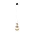 Pendul TK Lighting SOPHIA metal, sticla, negru, chihlimbar, E14 - TK-11040