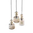 Pendul TK Lighting SOPHIA metal, sticla, negru, chihlimbar, E14 - TK-11041