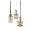 Pendul TK Lighting SOPHIA metal, sticla, negru, chihlimbar, E14 - TK-11041