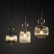 Pendul TK Lighting SOPHIA metal, sticla, negru, chihlimbar, E14 - TK-11042
