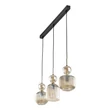 Pendul TK Lighting SOPHIA metal, sticla, negru, chihlimbar, E14 - TK-11042
