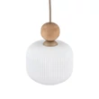 Pendul TK Lighting BALLO metal, sticla, bej, alb, E14 - TK-11049