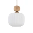 Pendul TK Lighting BALLO metal, sticla, bej, alb, E14 - TK-11049