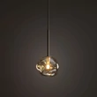 Pendul TK Lighting LAVA metal, sticla, bej, chihlimbar, G9 - TK-11106